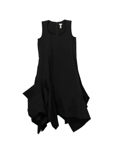 Comme Des Garçons asymmetrical ruffle midi dress - Black - zdjęcie produktu nr 1