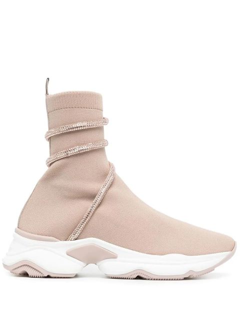 René Caovilla strap-detail slip-on sneakers - Brown - zdjęcie produktu nr 1