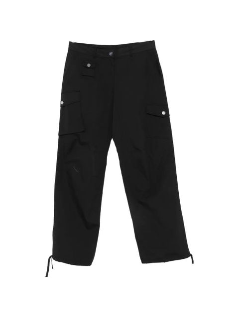GANNI drawstring cargo pants - Black - zdjęcie produktu nr 1