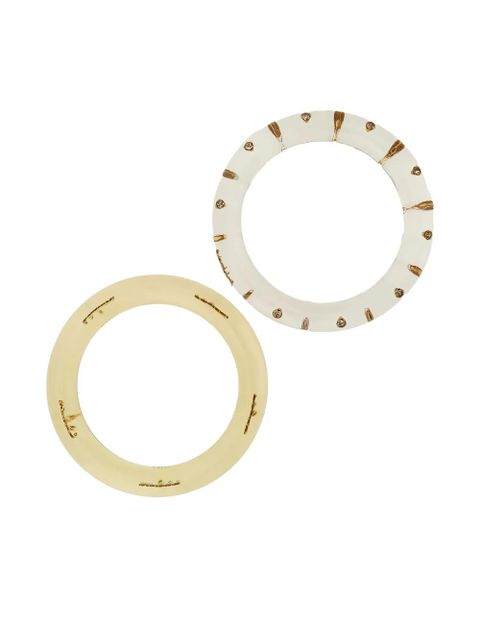 Chloé The Chloé Plage bangle bracelets (set of two) - White