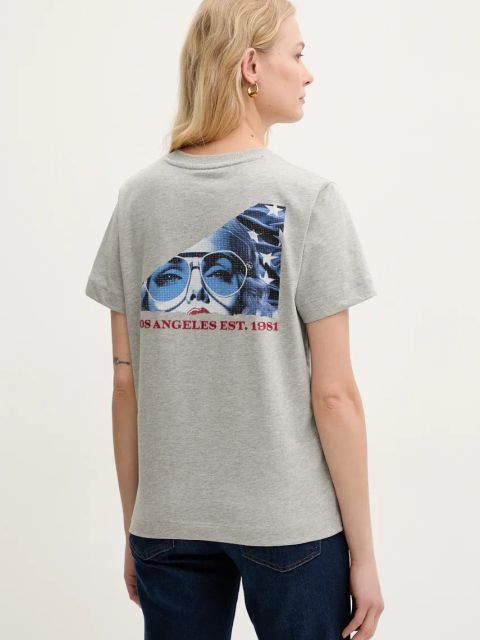 Guess t-shirt damski kolor szary W5RI04 I3Z14