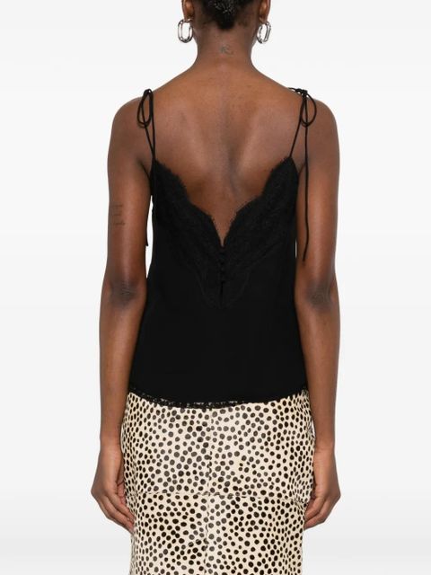 Valentino Garavani lace-detail top - Black