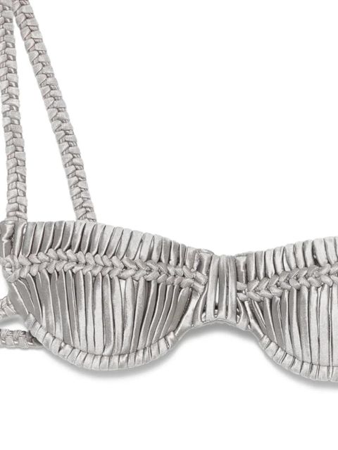 Isa Boulder Hayrose bikini top - Silver