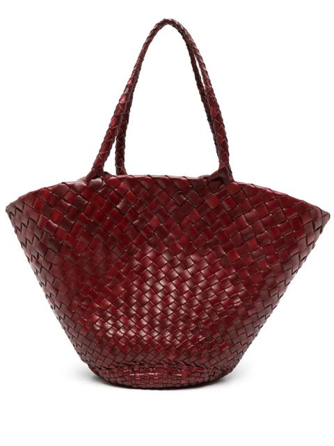 DRAGON DIFFUSION Egola woven tote bag - Red - zdjęcie produktu nr 1