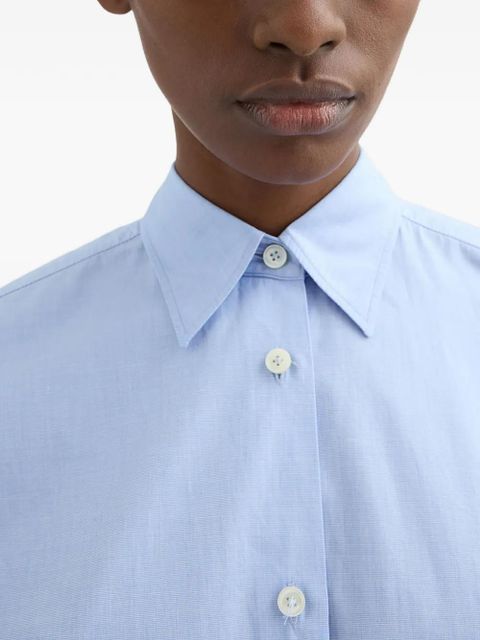 Jil Sander fil-à-fil shirt - Blue