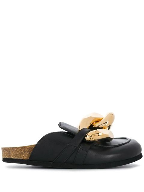 JW Anderson Chain loafer mules - Black - zdjęcie produktu nr 1