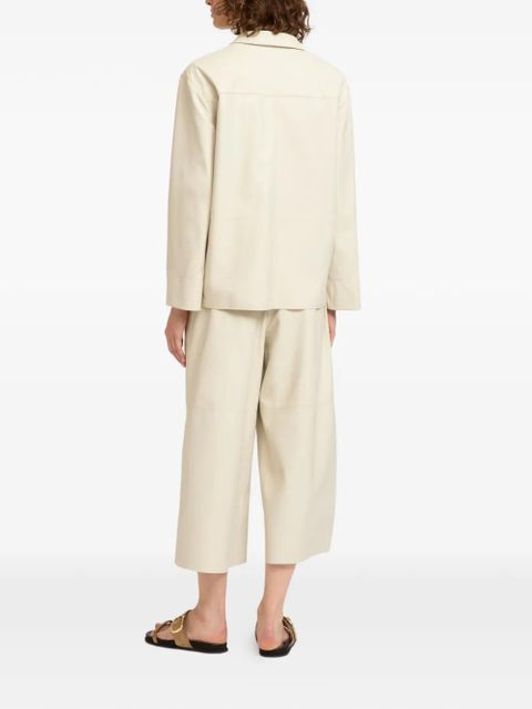 Yves Salomon button leather jacket - Neutrals