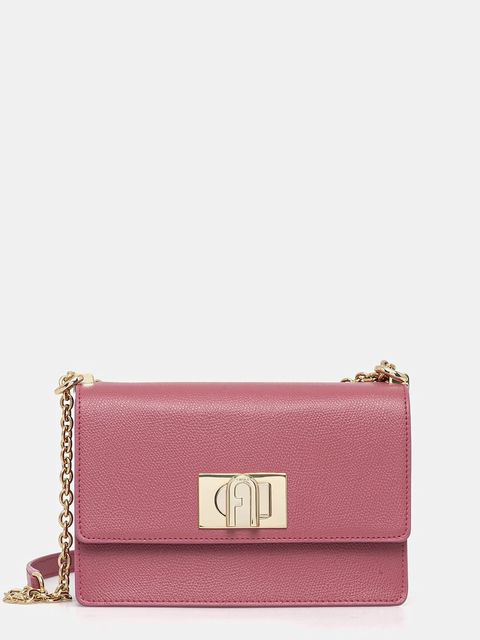 Furla torebka skórzana kolor różowy BAFKACO.ARE000.4147S - zdjęcie produktu nr 1