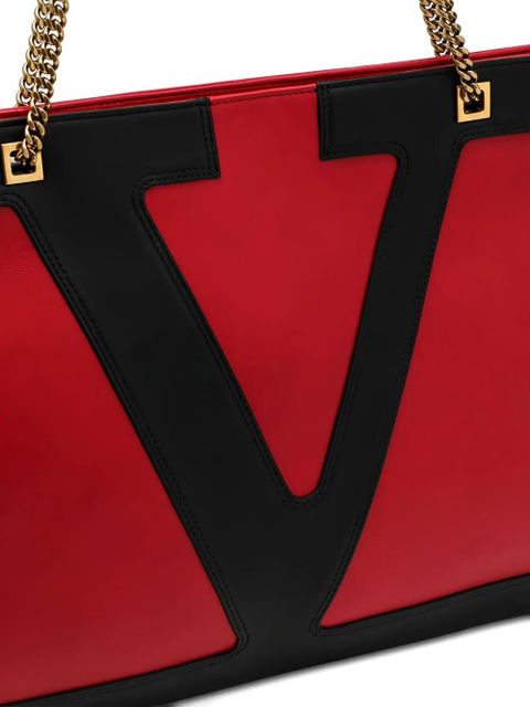 Valentino Garavani medium Viva Superstar nappa-leather tote bag - Red