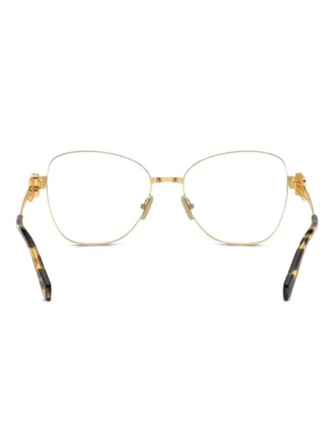 Miu Miu Eyewear cat-eye frame glasses - Yellow - zdjęcie produktu nr 1