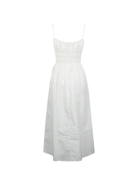 Faithfull the Brand Aya shirred cotton maxi dress - White - zdjęcie produktu nr 2
