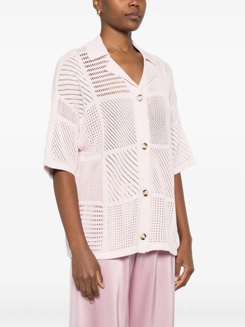 Nanushka knitted shirt - Pink