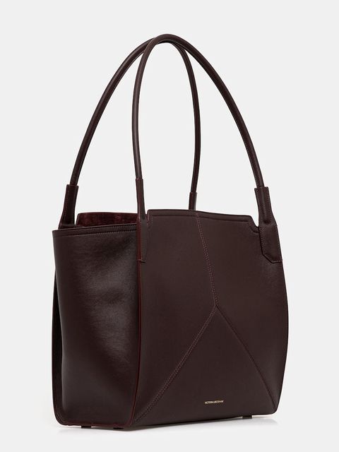 Victoria Beckham torebka skórzana kolor bordowy B325AAC006915A