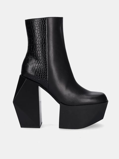 United Nude botki skórzane Stage Boot kolor czarny na słupku 1075384927