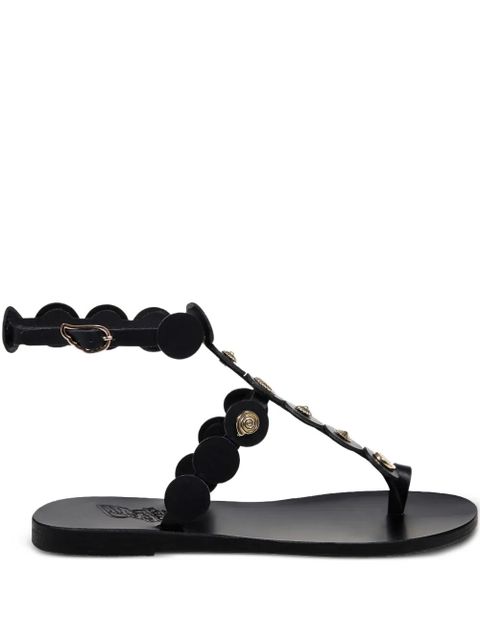 Ancient Greek Sandals embellished buckle sandals - Black - zdjęcie produktu nr 1