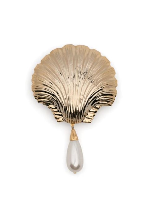 Rowen Rose shell drop earrings - Gold - zdjęcie produktu nr 1