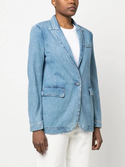 TWINSET single-breasted denim blazer - Blue