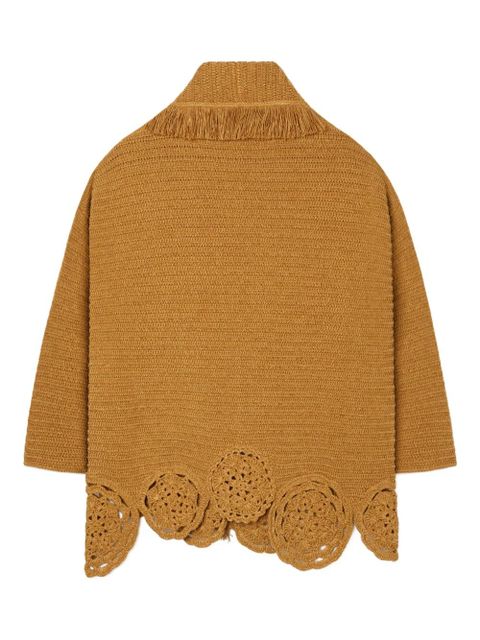 Alanui Island Memories fringed cardi-coat - Brown - zdjęcie produktu nr 2