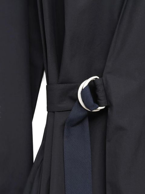 LOEWE layered belted midi dress - Blue