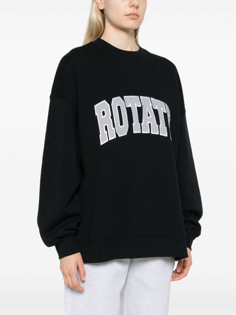 ROTATE BIRGER CHRISTENSEN logo-embroidered sweatshirt - Black - zdjęcie produktu nr 2
