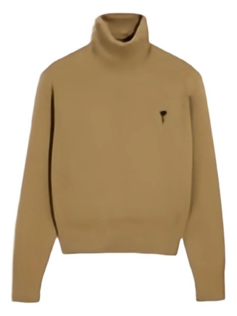 AMIRI embroidered turtleneck sweater - Brown - zdjęcie produktu nr 1
