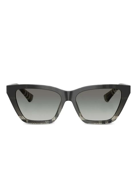 Burberry Eyewear check-pattern cat-eye sunglasses - Black - zdjęcie produktu nr 1