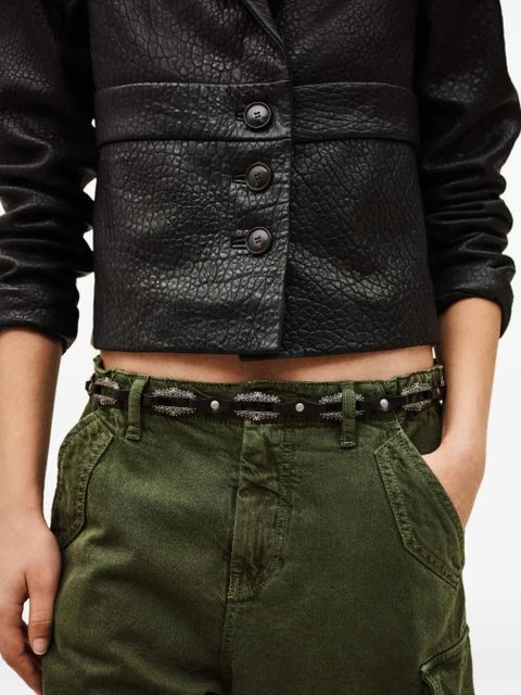 Ba&Sh Baptiste embellished chain belt - Black