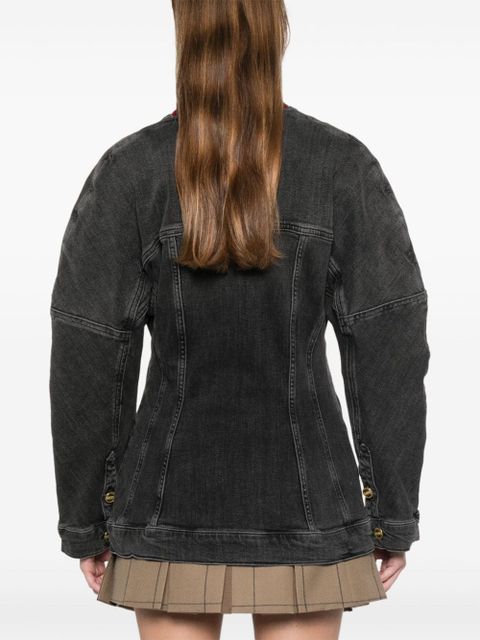 GANNI washed denim jacket - Black