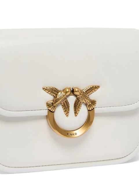 PINKO medium Love Box logo-detail shoulder bag - White - zdjęcie produktu nr 2