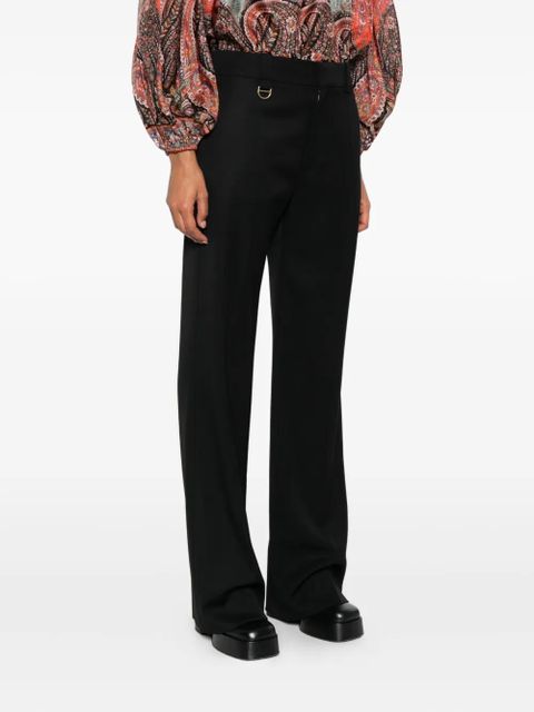 Chloé ring-detail trousers - Black