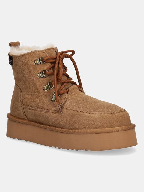 Answear.LAB śniegowce zamszowe kolor brązowy - zdjęcie produktu nr 1