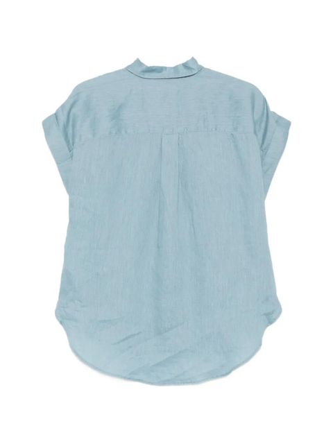 Lauren Ralph Lauren embroidered-logo short-sleeve shirt - Blue - zdjęcie produktu nr 2