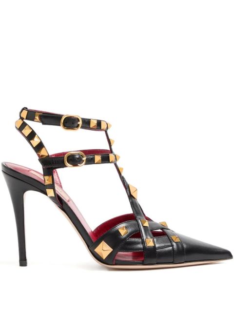 Valentino Garavani 100mm Rockstud-embellished pumps - Black - zdjęcie produktu nr 1