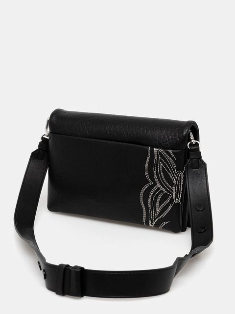 Desigual torebka GOODALL DORTMUND FLAP kolor czarny 25SAXP84