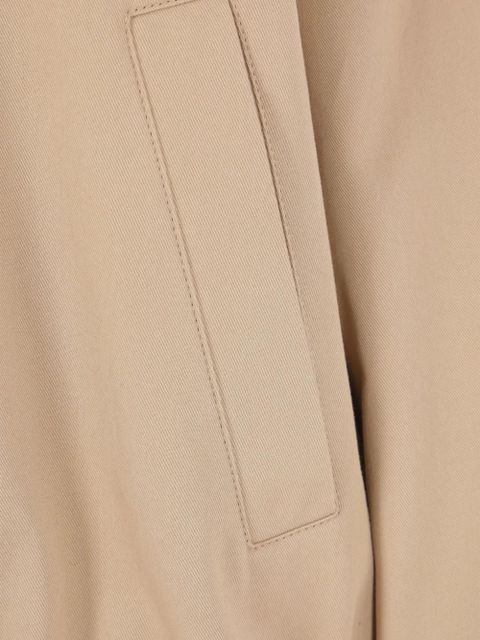 Saint Laurent pointed-collar elasticated-hem bomber jacket - Neutrals