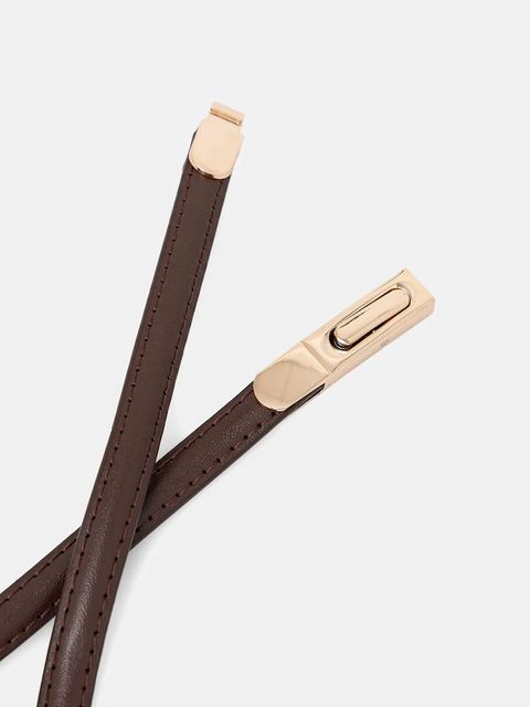 Answear.LAB pasek skórzany damski kolor brązowy - zdjęcie produktu nr 2