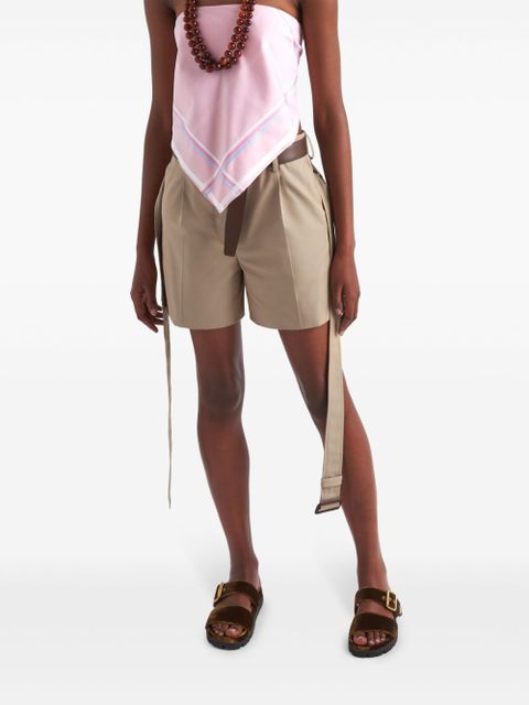 Prada cotton bermuda shorts - Neutrals