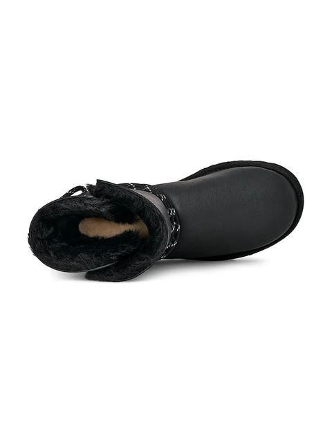 UGG śniegowce skórzane Bailey Tie Lthr kolor czarny 1176090.BLK
