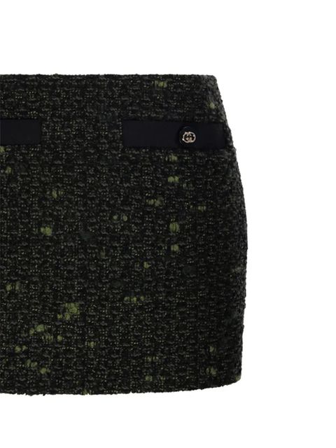 Gucci ribbon mini skirt - Green