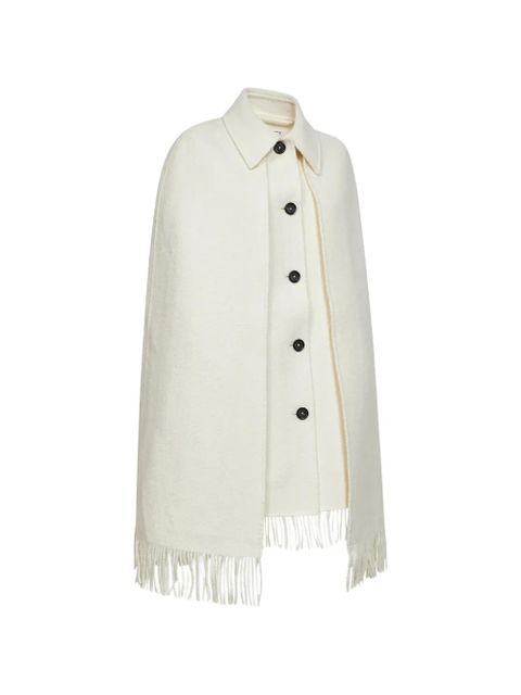 TOTEME fringed cape - Neutrals