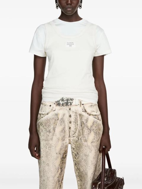 Acne Studios logo-patch T-shirt - White