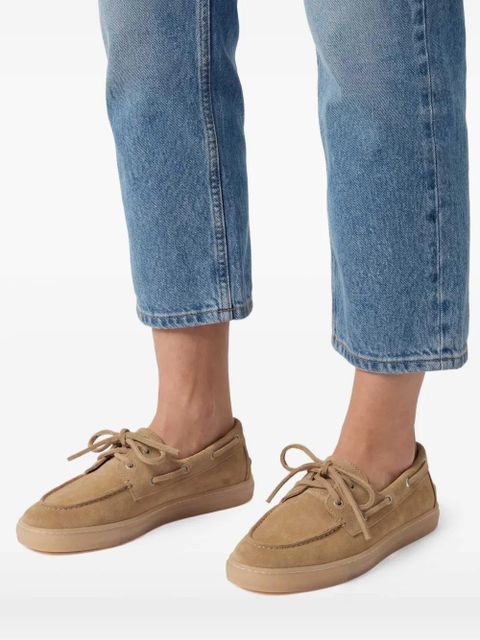 Copenhagen suede boat shoes - Neutrals
