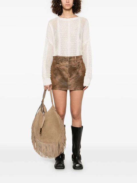 ISABEL MARANT Kimmy mini skirt - Brown - zdjęcie produktu nr 2