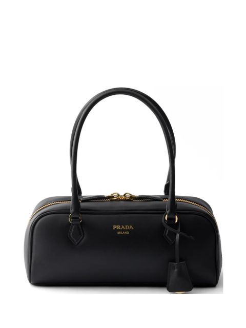 Prada medium leather top-handle bag - Black - zdjęcie produktu nr 1