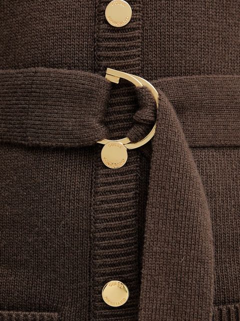 Marciano by Guess sukienka z dodatkiem kaszmiru AFRAH kolor brązowy 5BGK43 5893Z