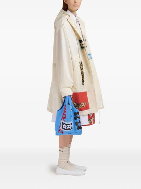 Marni graphic-print tote bag - 00B50 BLUE - zdjęcie produktu nr 2