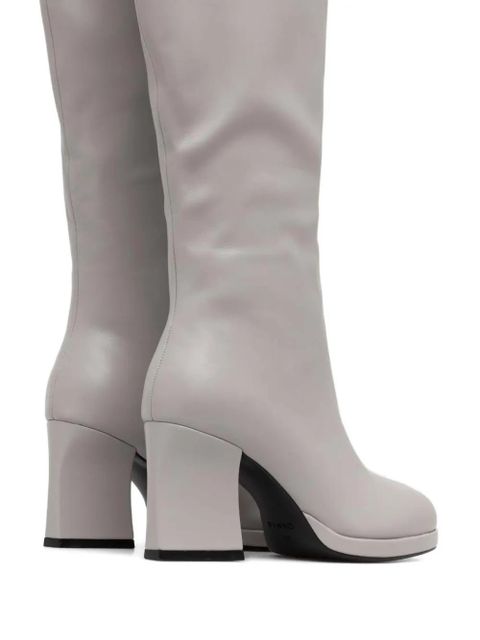 PINKO square heel boots - Grey