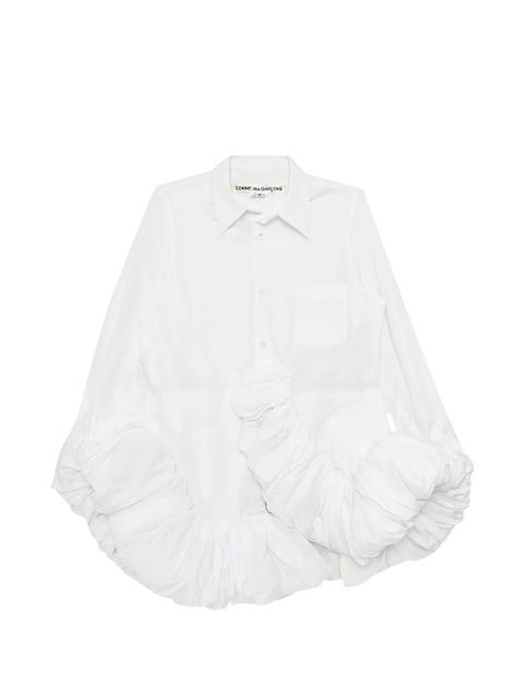Comme Des Garçons ruffled shirt - White - zdjęcie produktu nr 1