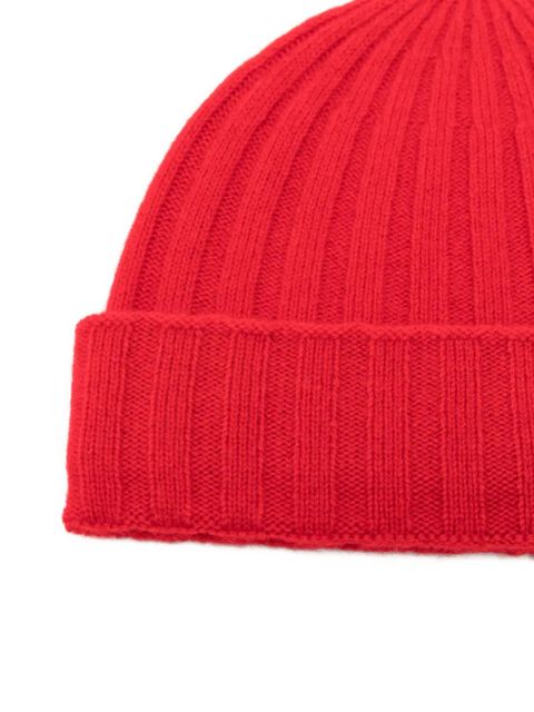 TOTEME ribbed cashmere beanie - Red