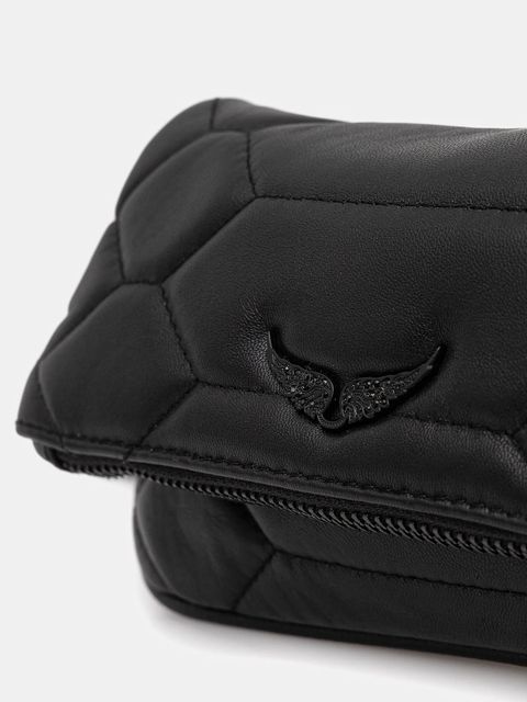 ZADIG&VOLTAIRE torebka skórzana kolor czarny LWBA03974